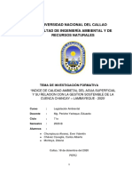 Indice de Calidad Ambiental Del Agua Superfial Cuenca Lambayeque