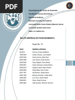 Nia 570 Empresa en Funcionamiento.: Grupo No. 10