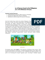 Classifications of Dances Found in The Philippines (Dance of The Mindanao Groups)