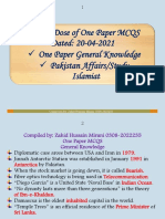 20-04-2021 One Paper MCQS Dose