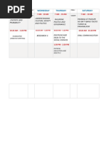 2nd Sem Sched