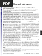 The Influence of Large-Scale Wind Power On Global Climate