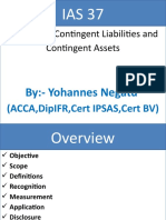 Provisions, Contingent Liabilities and Contingent Assets: By:-Yohannes Negatu