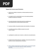 Repaso Del Concurso para Directores