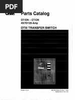 962-0218B Onan OT III (Spec G-H) OT ON CT CN 40-70-125 Amp Transfer Switch Parts Manual (06-1994)