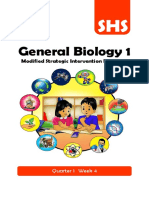 General Biology 1: Modified Strategic Intervention Materials