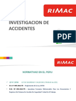 Investigacion y Reporte de Incidentes - Rimac 2016 PDF