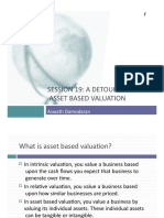 Session 19: A Detour Into Asset Based Valuation: Aswath Damodaran