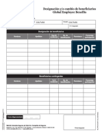 FORMATO DESIGNACION Y-O CAMBIO BENEFICIARIOS - GENERICO - PDF Editable