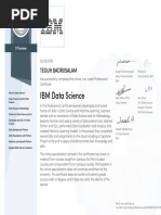 IBM Data Science: Teguh Badrusalam