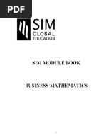 Business Mathematics Module Book