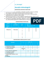 Curriculum Educație Tehnologică Clasa1-4