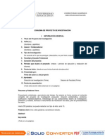 Estructura de Proyecto de Investigación