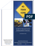 Guide To The Quiet Zone Establishment Process: WWW - Fra.dot - Gov