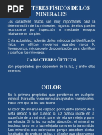 Caracteres de Los Minerales