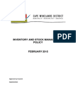 Inventory and Stores Management Policy - FINAL