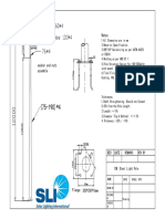 12m Stealth Double Arm Solar Street Light Pole