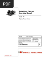 Installation, Care and Operating Manual: A-600-PT Triplex Piston Pump