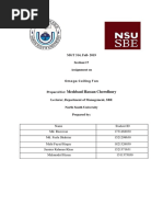 MGT 314, Fall-2019 Section:17 Assignment On: Meshbaul Hassan Chowdhury