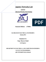 Computer Networks Lab: Lab No.9 Configuring IP Routing (Static Routing)