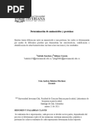 Informe 1 - Determinación de Aminoácidos y Proteínas