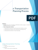 Urban Transportation Planning Process