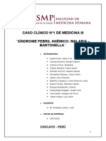 Informe 1 Síndrome Febril Anémico - Malaria - Bartonella