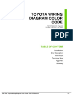 Toyota Wiring Diagram Color Code: Table of Content