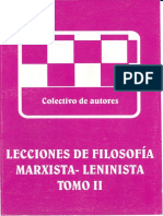 Lecciones de Filosofía Marxista Tomo 2