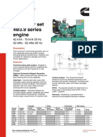 Diesel Generator Set 4B3.9 Series Engine: 42 Kva - 70 Kva 50 HZ 42 Kwe - 92 Kwe 60 HZ