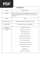 Kindergarten Science 