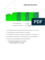 Actividad 12 - Tabulado de Notas