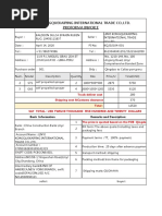 Linyi Kongquekaiping International Trade Co.,Ltd. Proforma Invoice