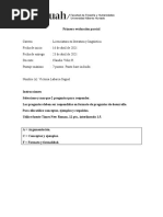 Primera Evaluación Parcial. 16 A 23 de Abril 2021