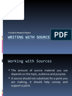 Writing With Sources