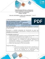 Guia de Actividades y Rúbrica de Evaluación - Tarea 5 - Socialización