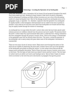 Lab 08 - Seismology - Locating The Epicenter of An Earthquake