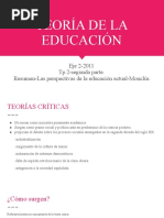 Teoría de La Educación