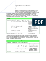 Operaciones Con Polinomios