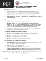 Health and Safety Evaluation of School Buildings Facilities Checklist Instructions & Guidance