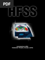 An Introduction To HFSS: Fundamental Principles, Concepts, and Use