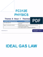 FC312E Physics: Theme: 8 Hour: 1 Thermodynamics