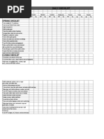 Opening and Closing Checklist (SAYAKI)