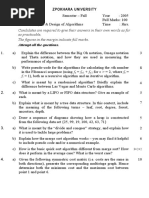 Analysis & Design of Algorithms