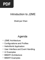 Introduction To J2ME: Shahryar Khan