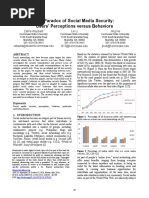 The Paradox of Social Media Security Users Perceptions Versus Behaviors