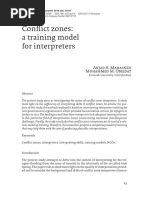 Conflict Zones A Training Model For Interpreters