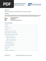 ABAP - Enhancement Framework