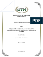 Tarea Grupal - Derecho de Las Comunicaciones