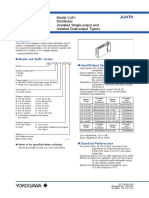 General Specifications: Model VJA1 Distributor (Isolated Single-Output and Isolated Dual-Output Types)